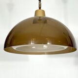 Mid-century modern pair of plexiglass chandelier by Candle