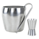 Ice bucket, Italian design, 1970s, manufactured by Alessi