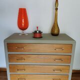 Vintage dresser revamped compass feet