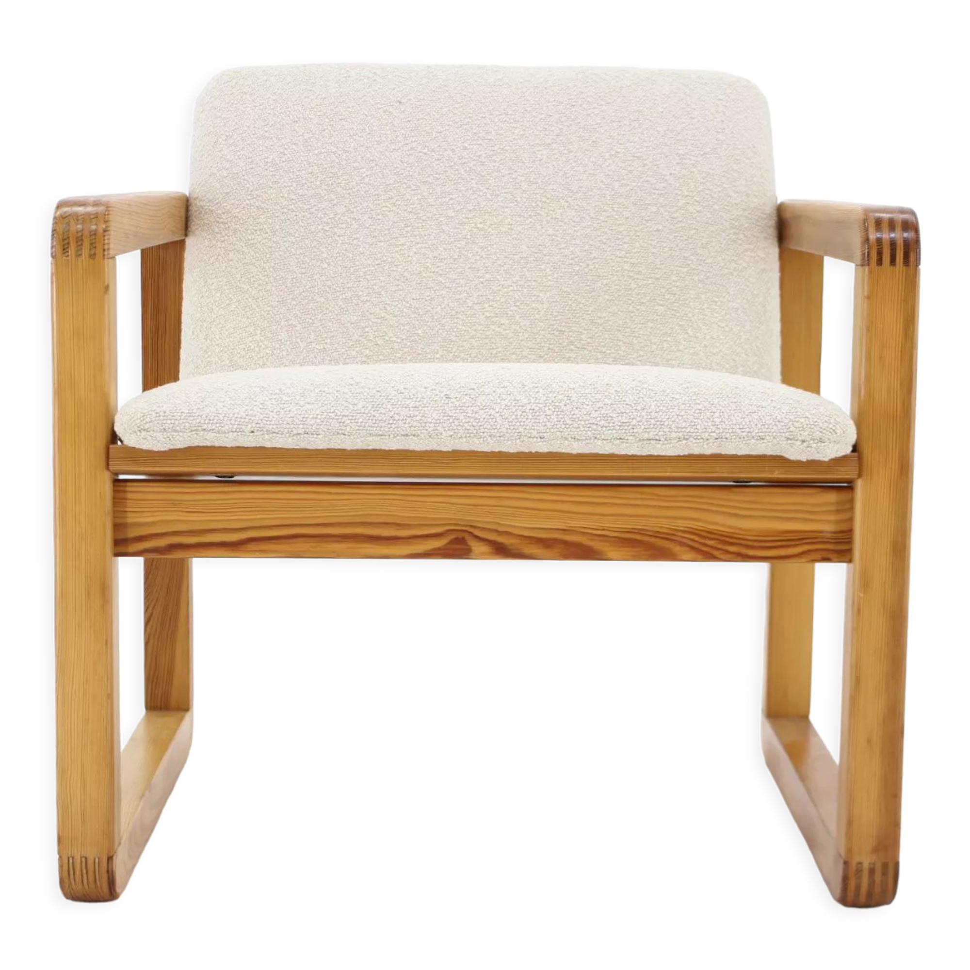 1970s Armchair in Boucle