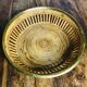 Large rattan and brass basket by Gabriella Crespi. Italy. 1970