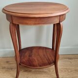 Mahogany side table with two trays, mid-20th century