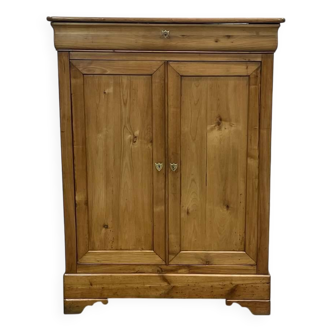 Petite armoire Louis Philippe XIXème en merisier avec un tiroir en haut