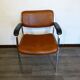 Fauteuil vintage marron et noir 1970