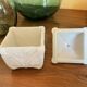 Old opaline candy house of white fair, signed Vallerysthal.
