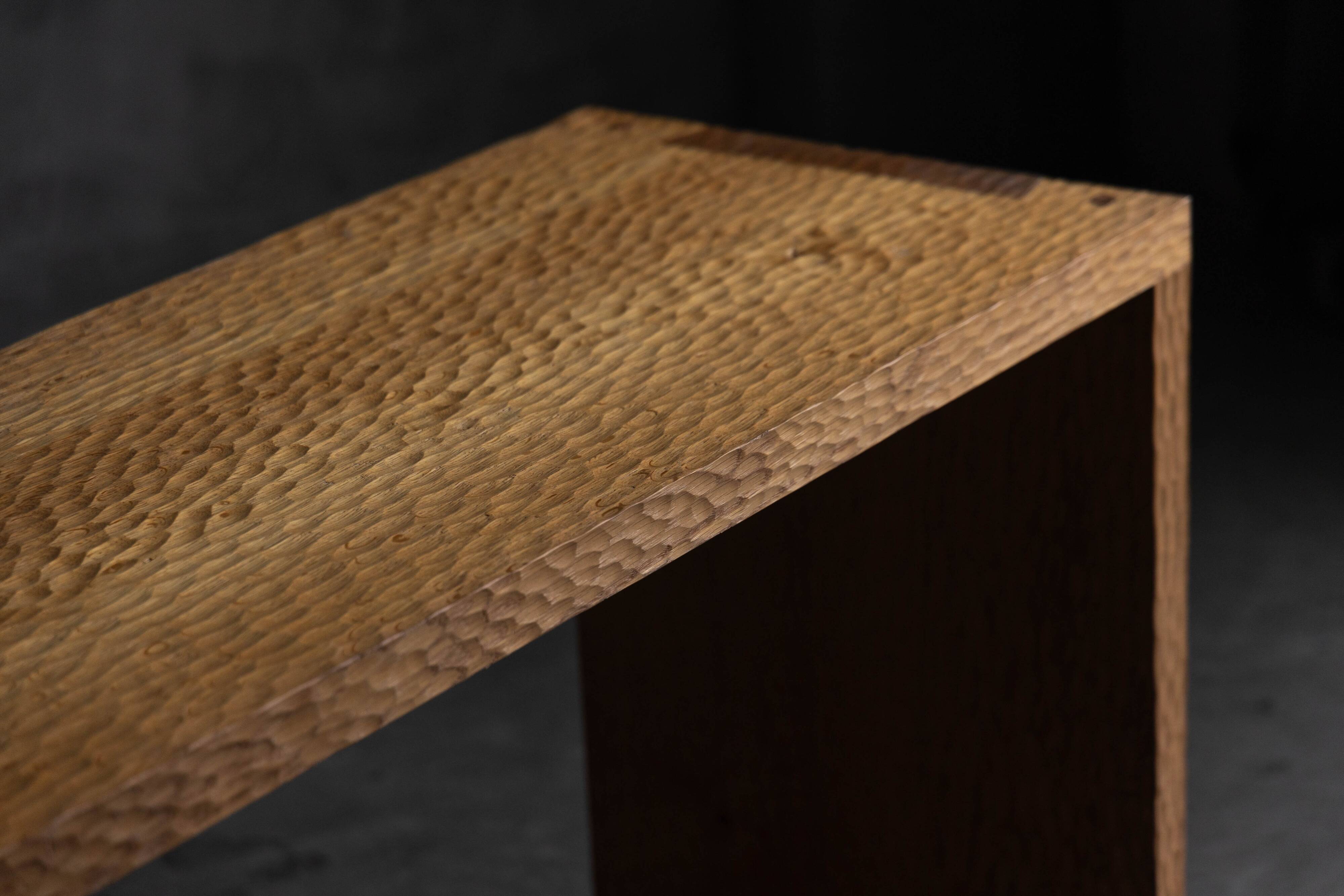 Hand-carved oak console table, France, early 21st century