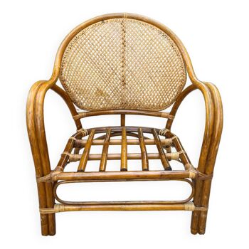 Rattan armchair