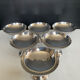 Set of 6 vintage stainless steel ice cream bowls