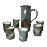 Orangeade service - glazed earthenware