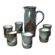 Orangeade service - glazed earthenware
