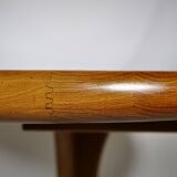 Scandinavian Solid Wood Teak Dining Table 1960s