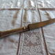 Old meat knife nineteenth century handle silver filled chiseled punch
