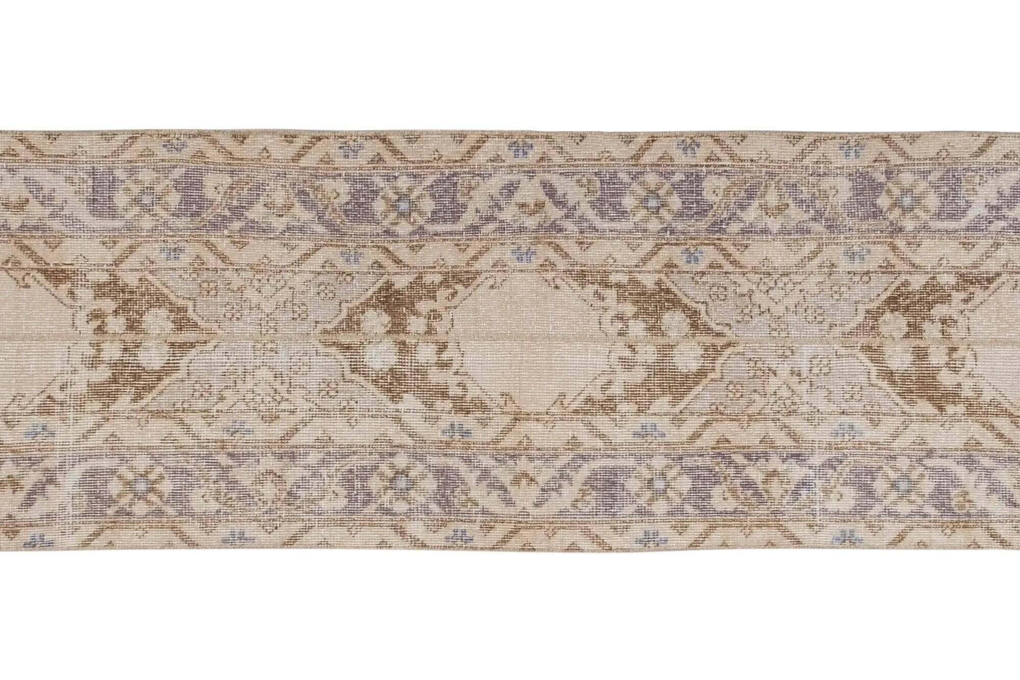 Vintage Turkish hallway rug 59x340 cm
