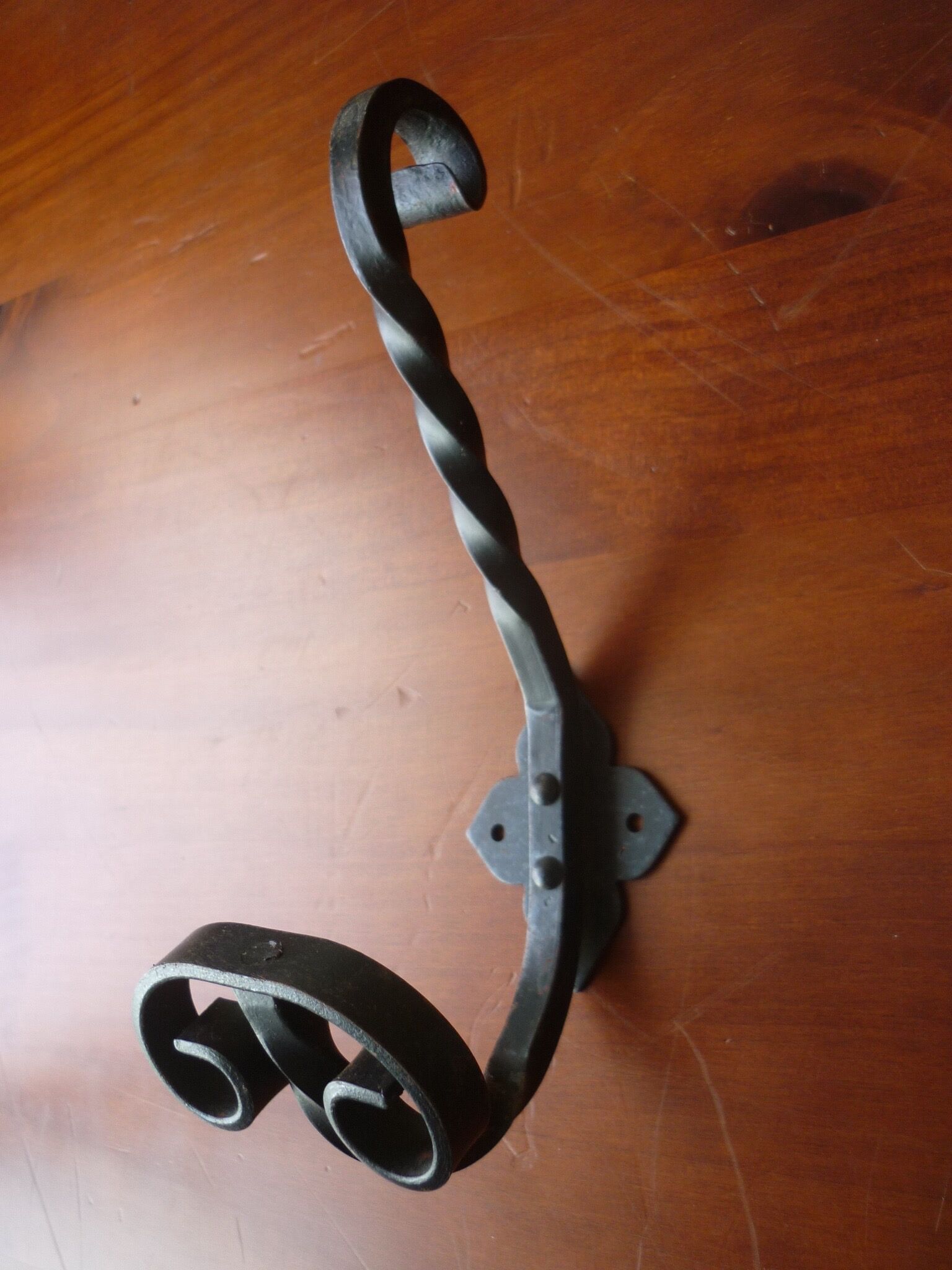 Twisted iron hook