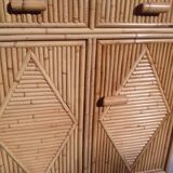Small bar or buffet rattan