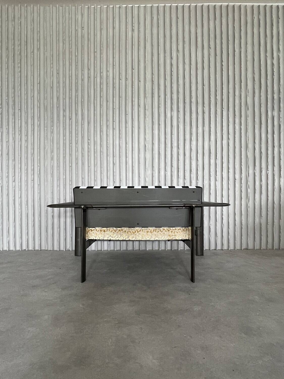 Funky loveseat (newly upholstered)