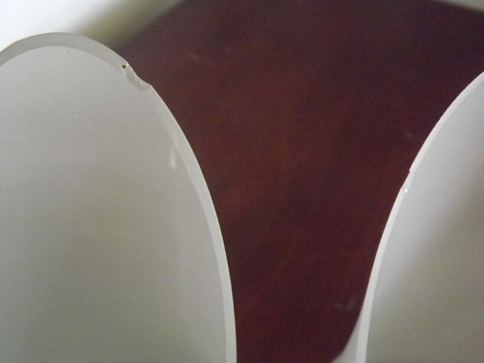 French vintage 6 arm brown & silver toleware chandelier opaque glass shades 3861