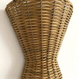 Pair of 60s rattan wall lights