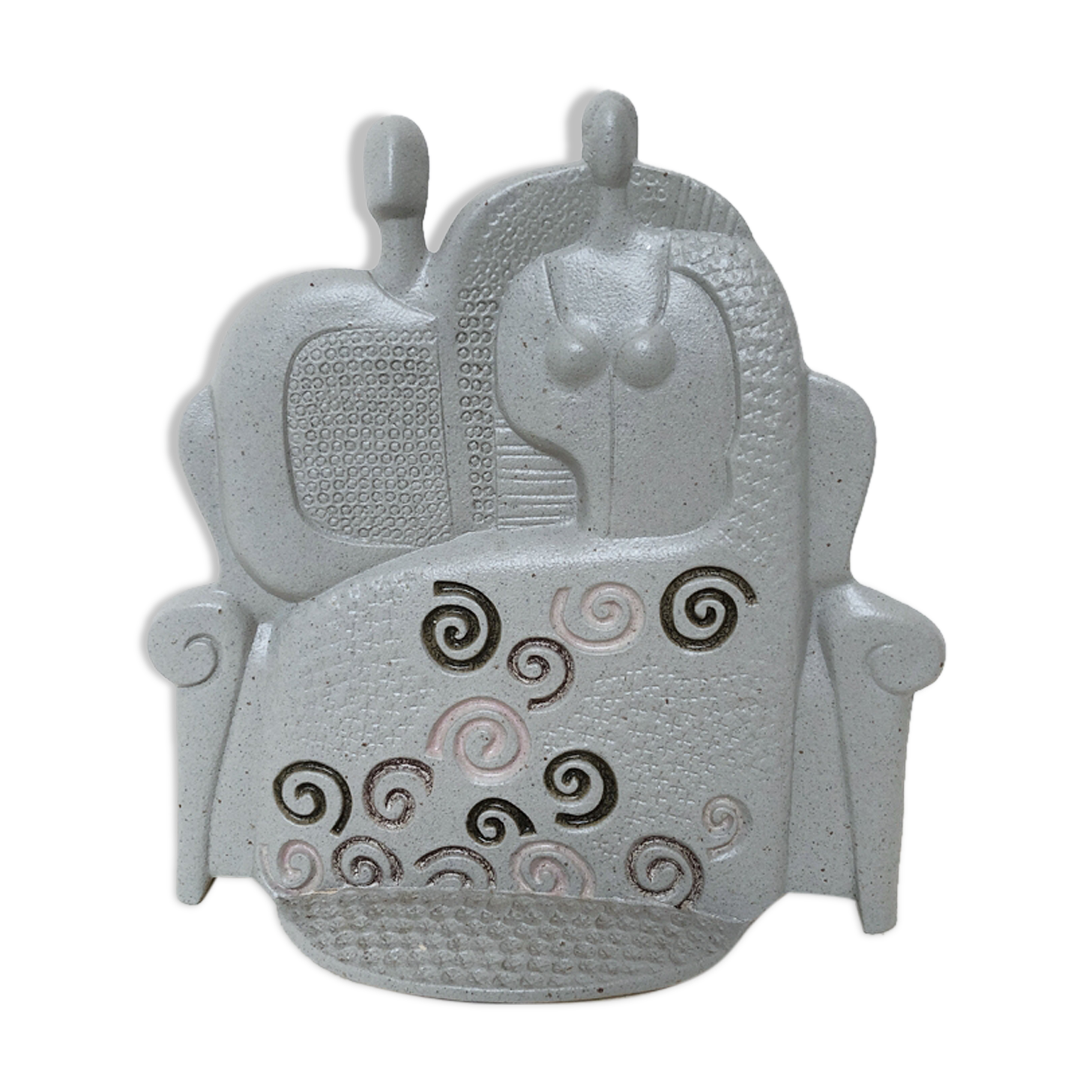 Couple gris, ceramiche chiminazzo, 1970