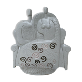 Grey couple, ceramiche chiminazzo, 1970
