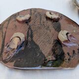 Georges Sybesma trois plats  céramique grès vers 1990/2000