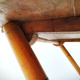 Folding table bamboo and fabric