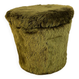 Pouf, panier de rangement vintage Pelfran
