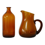 Set of 2 orange vases