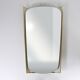 Mid-century illuminated wall mirror by Ernest Igl with brass crown, by Hillebrand.