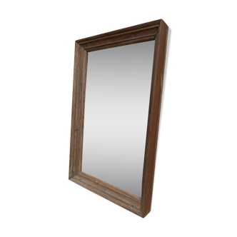Antique wooden mirror