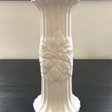 Earthenware column with floral decoration