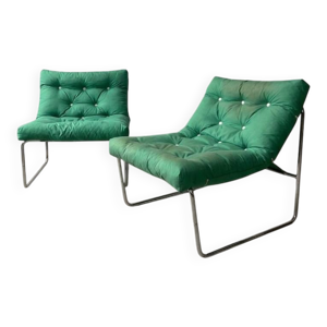 Paire de fauteuils vintage