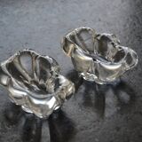 Paire de salerons cristal