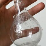 Old small cut glass vial