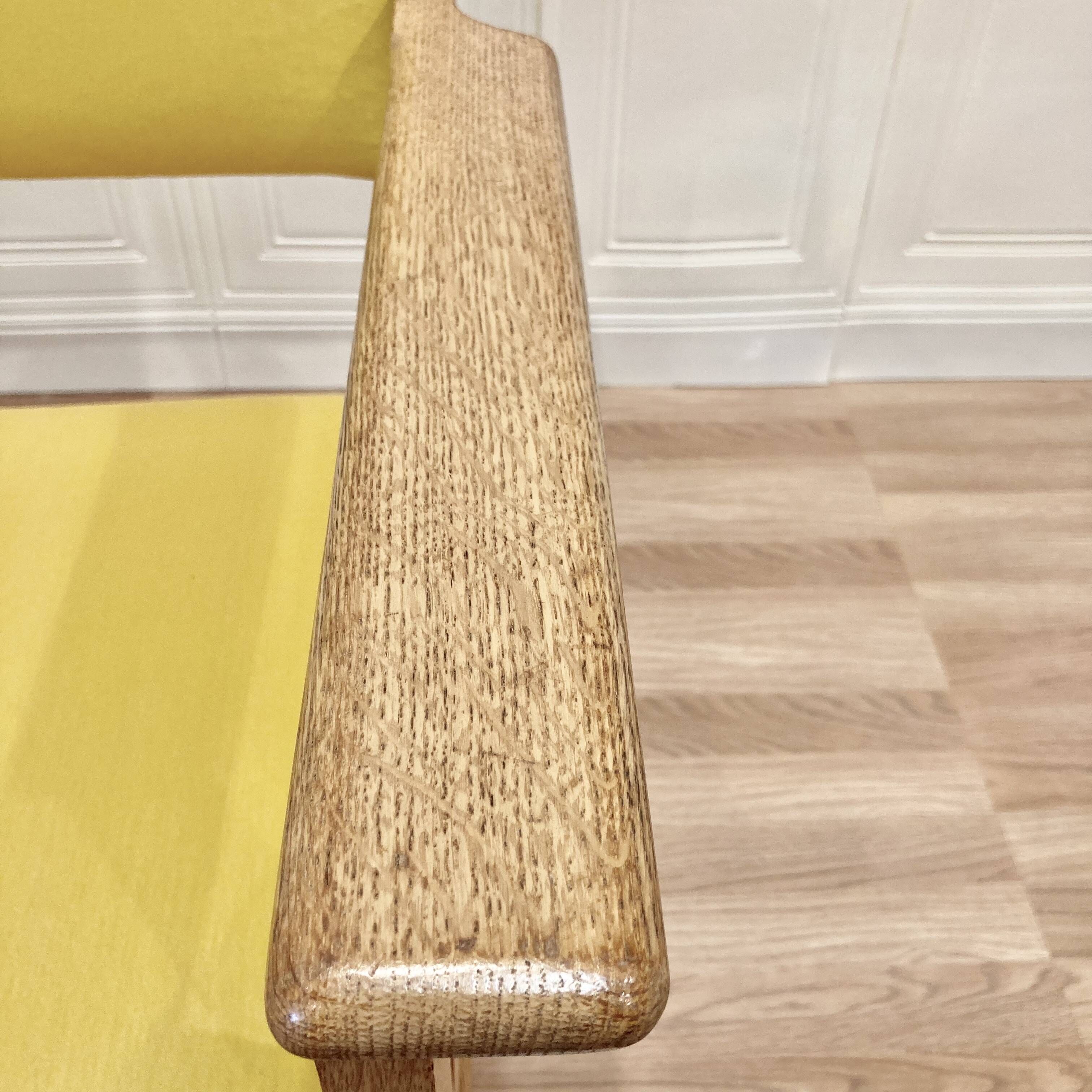 Set of 4 armchairs stamped Hans Wegner "Scandinavian design" 1960.