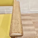 Set of 4 armchairs stamped Hans Wegner "Scandinavian design" 1960.