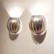 Scandinavian aluminium wall lamps, 1970s