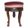 Victorian style stool, wooden and pink velvet stool, piano stool