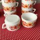Arcopal Cups "Flora" - Marguerite and Sunflower seventies