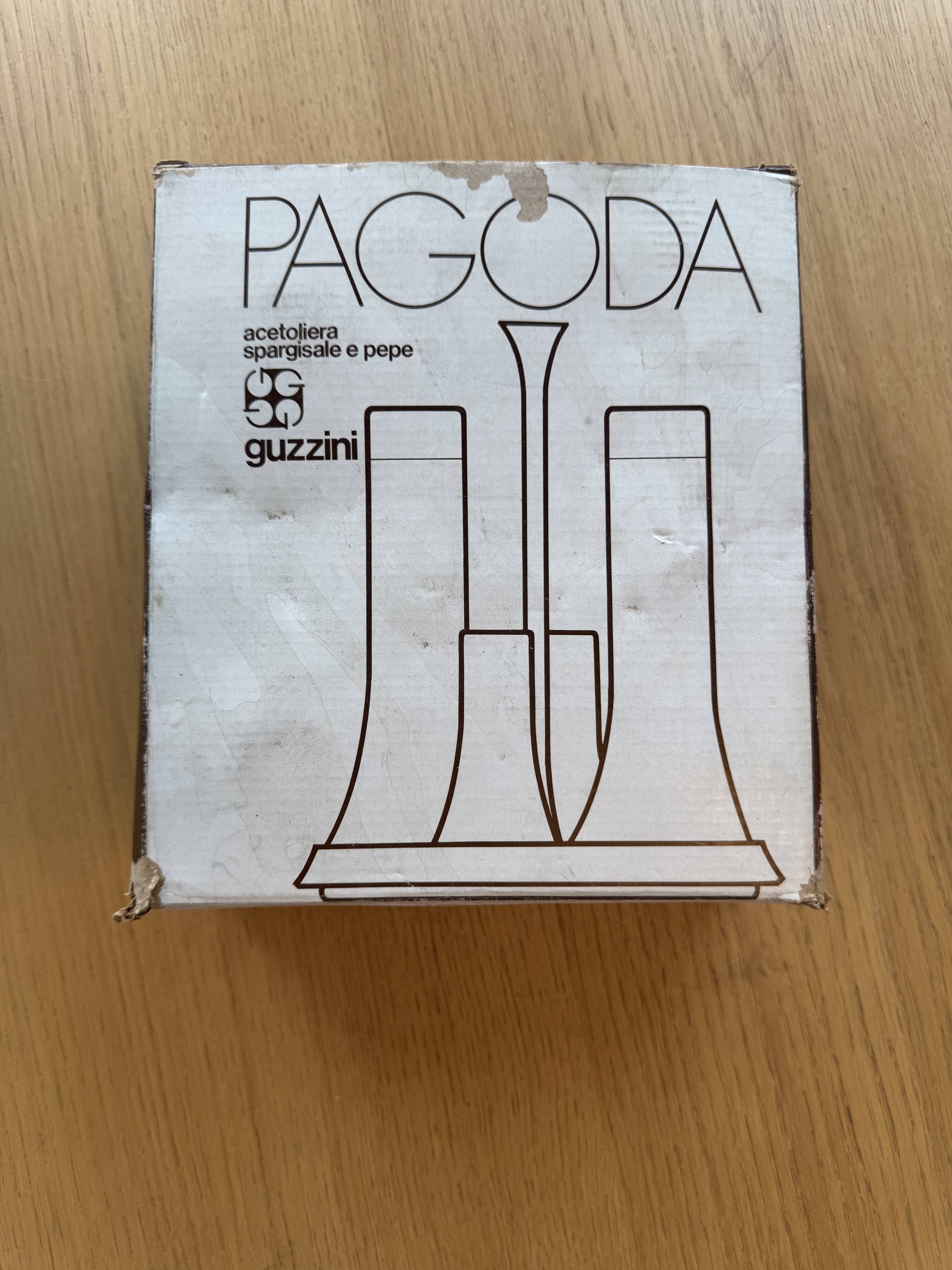 Service à condiments Guzzini “Pagoda”, Italie 1970