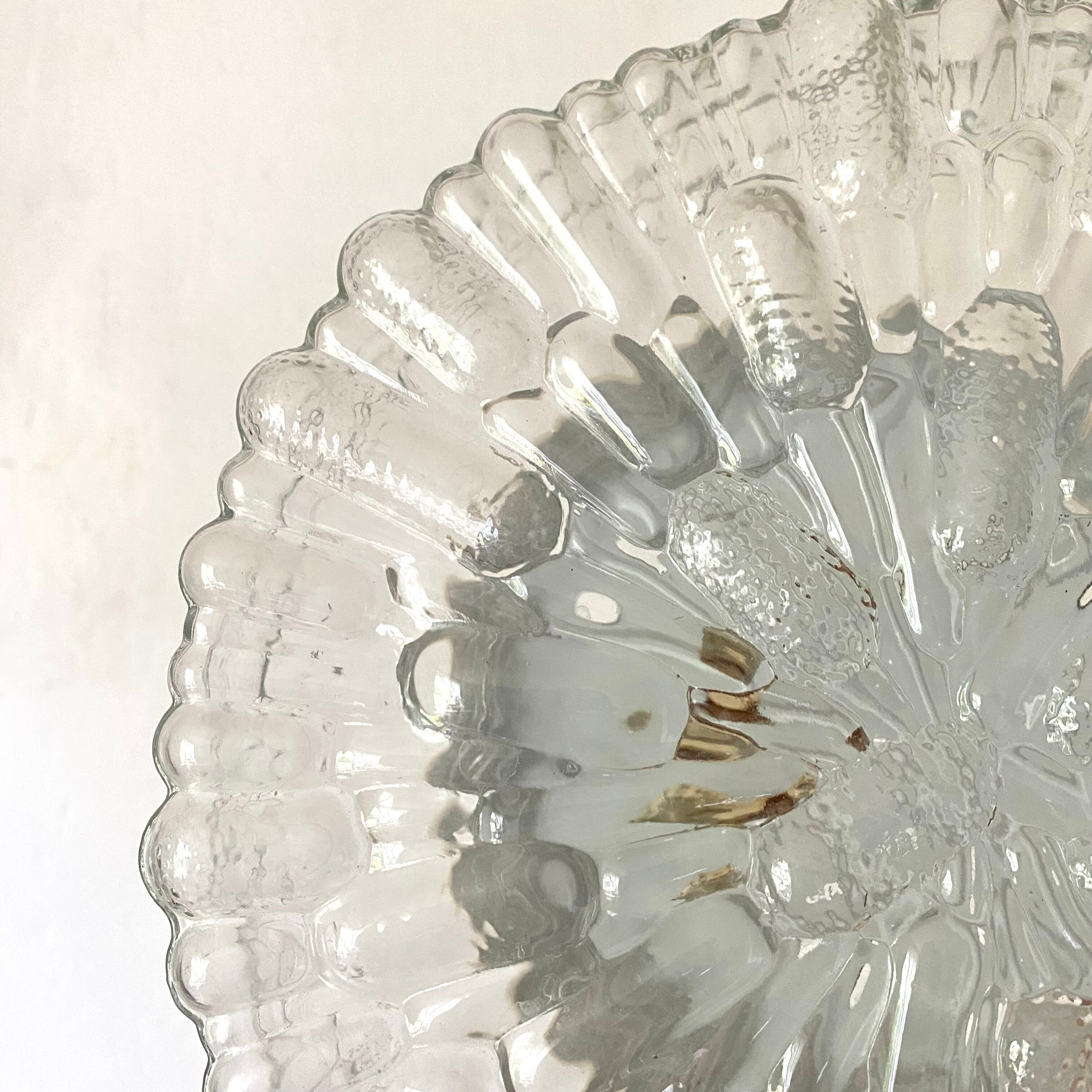 Vintage round glass ceiling lamps