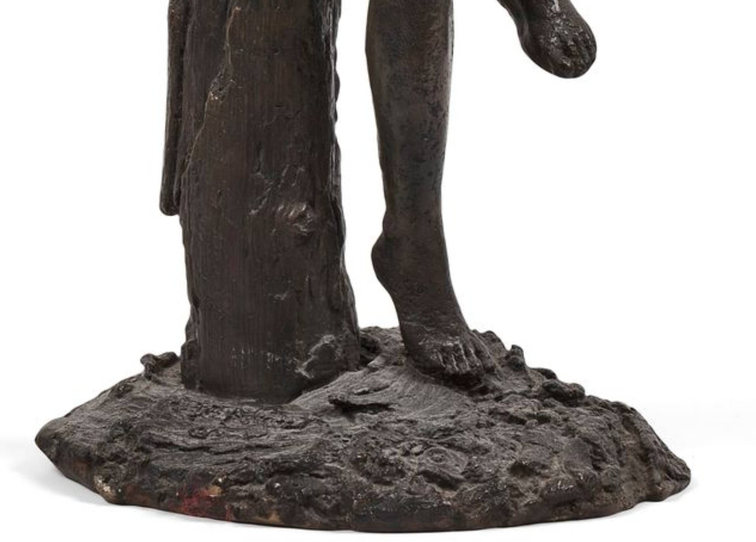 Jean-Pierre Alaux - Bronze Sculpture - Woman sitting on a branch - Signed
