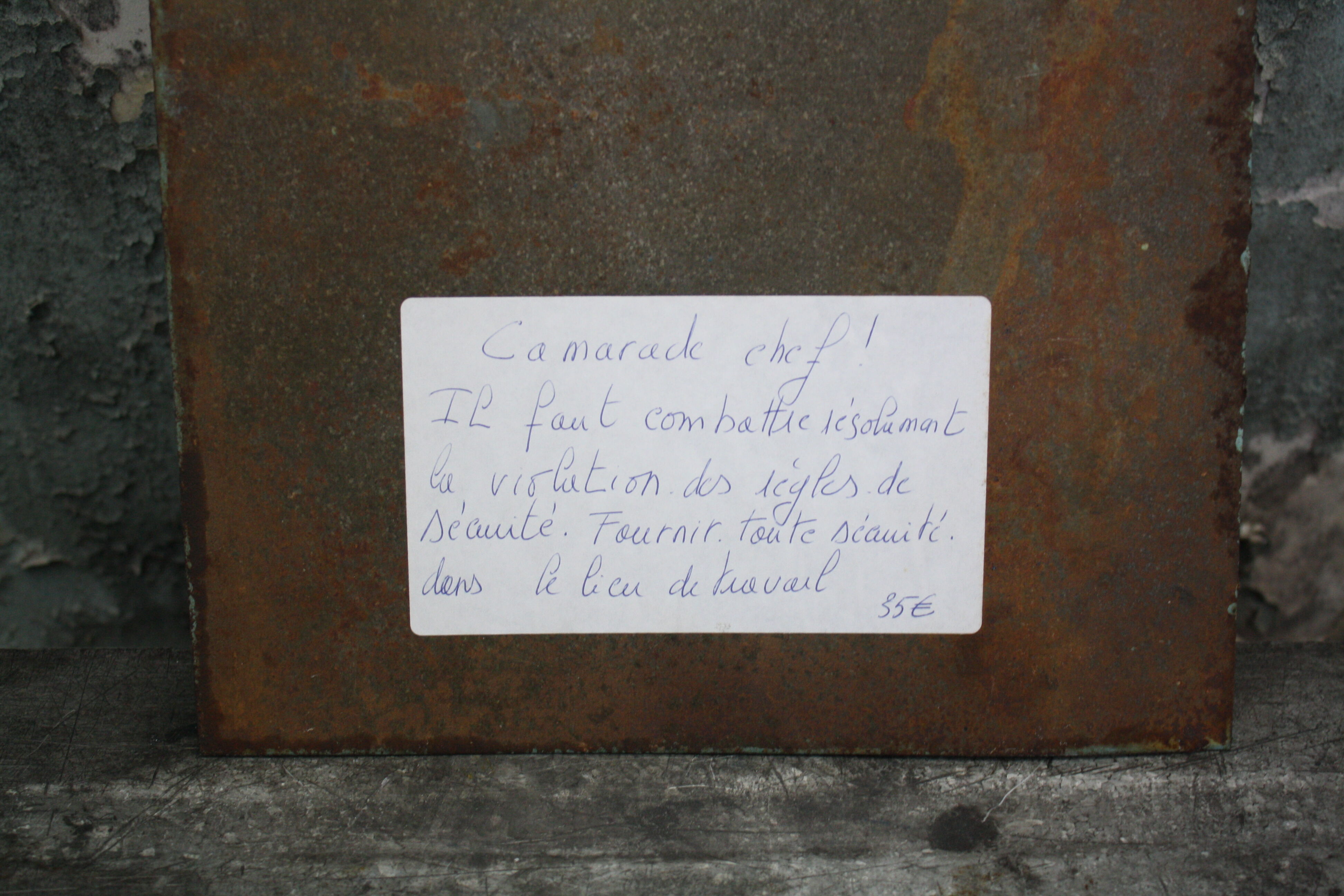 Ussr industrial plate