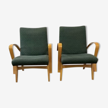 Pair of lounge chairs by frantisek jirak