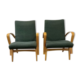 Pair of lounge chairs by frantisek jirak