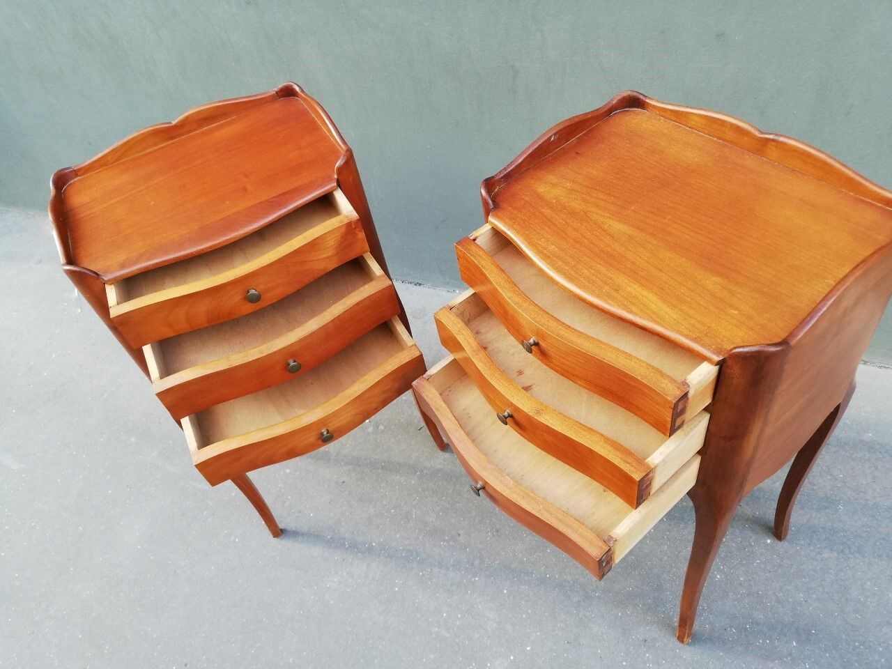 Pair of Louis XV style bedside tables
