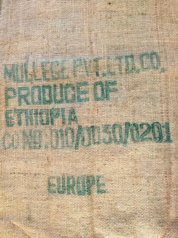 Ethiopia coffee jute bag