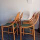 Chaises Baumann bois et skaï