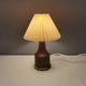 Beautiful sting lamp in twisted wood. Estimated 1970s and Swedish or Danish.