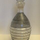 Carafon en verre strié